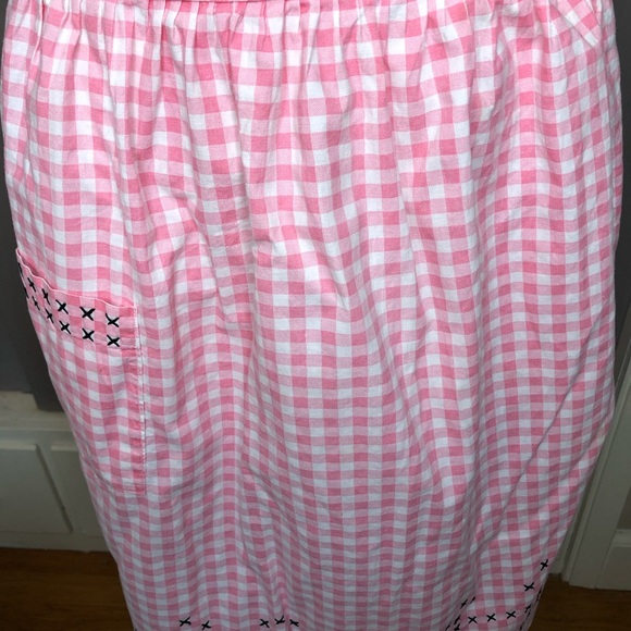Vintage 50’s pink & white gingham half apron - Picture 6 of 6